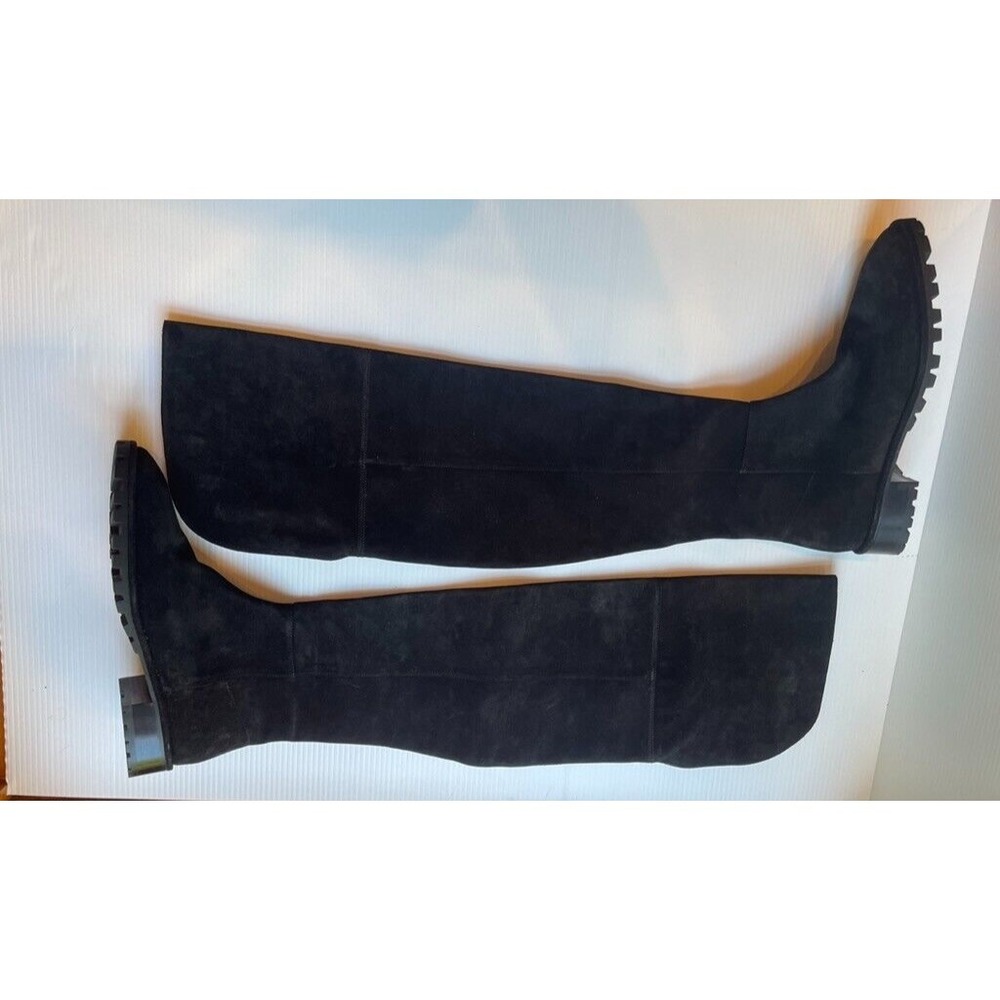 Stuart Weitzman Amber Suede Over‎ The Knee Boots Black S1731 US 8.5B NWOB